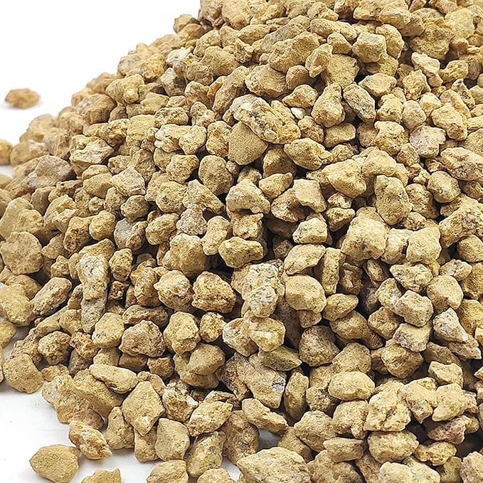 FANTIAN 5 lbs Maifanitum Stones for Succulent,1/4 Inch Decorative Rocks for Indoor Plants, Bonsai, Soil Cover. Small Stones for Promote Soil Root Growth, Water Drainage and Plant Growth(5-8 mm)