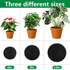 12 Pack Pot Mesh Drainage Discs, 6 Inch Thickened Drainage Hole Insert Pads, Reusable Plant Pot Bottom Mesh Mats for Indoor Outdoor Gardening to Prevent Soil Loss and Keep Root Healthy