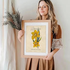 March Birth Flower Art Print - 8x10 (Unframed) | Capturing the Splendor of the March Birth Flower | Decor Accent for Birthdays and Special Occasions | Living Room Decor | Modern Home Decor