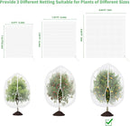 Large Garden Mesh Netting with Zipper and Drawstring,Plants Cover Protection from Anti Birds,Bugs,Cicadas,and Insects-Pest Barrier Bag for Blueberry Bushes,Tomatoes,Citrus,Fruit Tree