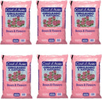 Coast of Maine Organic & Natural Planting Soil for Roses & Flowers - Premium Garden Soil w/Composted Manure, Sphagnum Peat Moss for Multi Use In Ground & Containers - Enhanced Drainage (20 Qt)