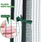 Ohuhu Crop Cages for Garden Plant:6.6x3.9x5.3 Ft Plant Protection Tent with Zippered Door, Raised Bed Cover, Garden Bed Cover with Frame, Wind-Resistant Plant Cages for Outdoor Plants