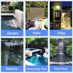 Stainless Steel Pond Waterfall Spillway Kit - Straight Spout Pool Fountain for Garden, Backyard & Water Features - Outdoor Waterfall Decor