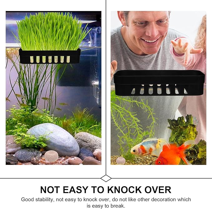 BESPORTBLE 2pcs Aquatic Plant Rack Fish Tank Hanger Plant Basket Hooks Aquarium Supplies Decorative Hanging Planter for Fish Tanks