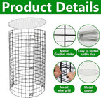 Adnee 8 Pack Wire Plant Protector with Cover-20" x 11" Detachable Metal Plant Protectors Mesh-Garden Plant Protectors for Flower Vegetable to Keep Animals Out
