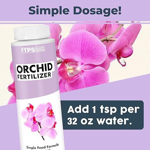 Orchid Fertilizer – Liquid Plant Food for Reblooming, Longer-Lasting Flowers & Healthy Roots, 8 oz
