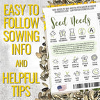 Seed Needs Dwarf Sunflower Seeds for Planting Incredible Sunflowers - Heirloom & Open Pollinated Flowers to Plant an Outdoor Wildflower Garden to Attract Beneficial Pollinators (5 Packs)