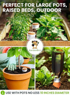 4 Pcs Ollas Terracotta Watering Pots Large - 14 Oz Self Watering Planter Insert Olla Watering System for 1-Week Easy to Refill - Clay Plant Watering Globes for Outdoor & Indoor Plants [4, White]