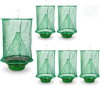 6 Pack Ranch Fly Trap Hanging, Fly Traps Outdoor Fly Catcher Killer Hunter Cage Control, Farm Horse Stable Fly Trap for Orchard, Barn, Garden