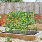 Large Cucumber Trellis for Raised Bed, U-Shape Garden Trellis for Climbing Plants Outdoor,Adjustable Metal Arch Vegetables Trellis,Plant Support Garden Stakes for Vine (Green,49.2x49.2x23.6)