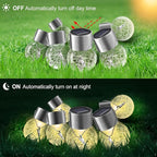 Solar Lights Outdoor Hanging Decorative Globe 24 Pack, Waterproof Solar Lantern with Handle and Clip, Solar Powered Glass Ball Lights for Garden Yard Fence Tree Umbrella Holiday Décor, Warm White