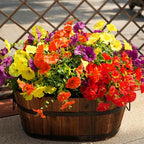 Fanfantoey Artificial Flowers for Outdoor, UV Resistant Fake Plants Outside Decoration, 14 Pcs Realistic Silk Morning Glory Faux Flowers for Porch Patio Gardens Home Decor(14, 4 Mixed)