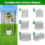 U0U 15PCS 5 Pack Plant Protector from Animals, Metal Mesh to Keep Animals Out,Plant Cages for Outdoor Plants,Plant Guards from Animals Rabbits Chicken Squirrels (11.8 x 15.7inch-5 Pack)