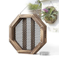 12.8 Inches Staghorn Fern Mounting Kit Orchid Mounting Wood Hanging Plant Frame Wall Planter Plant Holder Basket for Orchids Staghorn Fern Tropical Plants (325x325x60mm)