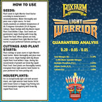 FoxFarm Light Warrior Seed Starter Growing Medium, 12 Quart - Beneficial for Seed Germination and Root Development, Indoor/Outdoor Cultivation - Ideal Nutrition for Plant Seedlings