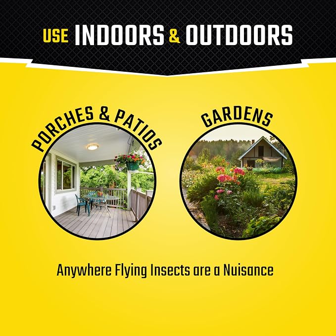 Black Flag Fly Paper, Insect Trap, Catches All Flying Insects 4 Traps