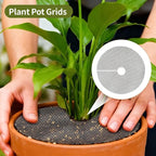 TINSKY 4 Pcs 15.7 Inch Plant Pot Grids-Cuttable Plant Pot Soil Covers Protectors from Animals-Indoor Plant Pot Soil Guard for Outdoor Garden Plant Protection