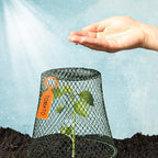 10 Pieces Chicken Wire Plant Covers Wire Garden Cloches Chicken Wire Cloche Plant Protector Metal Heavy Duty Garden Plant Cloche for Keeping Bunnies Chicken Squirrels Birds Other Out(9×9in) (Green)