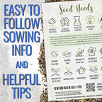 Seed Needs Low Growing Wildflower Flower Seeds for Planting | 1 Ounce Mixture/Blend 17 Varieties | Resealable Package Multicolored Blooms Open Pollinated Mixed Species | Bulk
