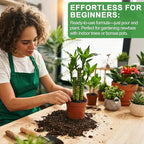 Pure Natural Potting Soil for Lucky Bamboo Plants 2qt- Superior Drainage & Breathability, Ideal Indoor Plant Soil