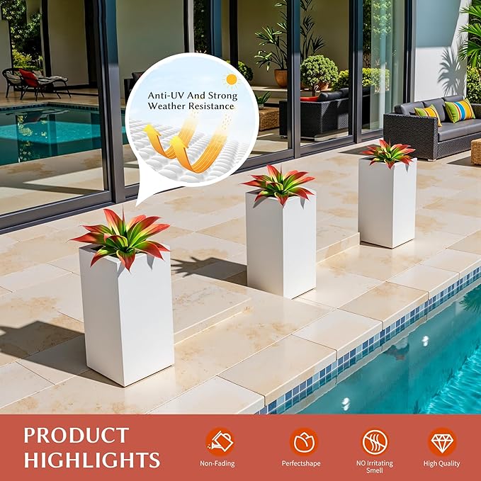 Ttranewsoo Artificial Agave Plants,Large UV Resistant Fake Agave Planters 12" for Indoor and Outdoor Decorating Tropical Plant Succulents Greenery Indoor Decor (2Pack, Red)