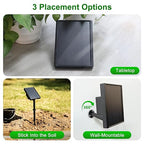 Display and Solar 2 in 1 Automatic Watering System for 15 Pots Plants, Anti-Siphoning Watering Drip Irrigation System Device Kit, Smart Timer & Manual for Indoor Garden Farm Greenhouse Balcony & Patio
