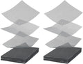 50 Packs 4 Inch Flower Pot Hole Mesh Pad, Plastic Mesh Screen Bonsai Bottom Planter Drainage Hole Grid Mat, Plant Succulent Pot Screens Mat Prevent Soil Loss