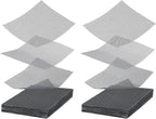 50 Packs 4 Inch Flower Pot Hole Mesh Pad, Plastic Mesh Screen Bonsai Bottom Planter Drainage Hole Grid Mat, Plant Succulent Pot Screens Mat Prevent Soil Loss
