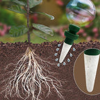 4 Pack Glass Self-Watering Globes for Plants, 6oz Automatic Plant Waterer Bulbs with Terracotta Slow Release Spikes, Vacation Indoor Outdoor Houseplant Watering Devices