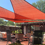 LOVE STORY Custom Size 7'x7'x9.9' Terra Red Sun Shade Sail Right Triangle Sunhsade Fabric Awning Canopy for Patio Backyard Carport Pergola (Customized)