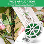 2 Pack Twist Ties, 525 Feet (160m) Sturdy Garden Plant Ties with Cutter, Rustproof & Flexible Garden Ties for Plant of Gardening, Indoor & Outdoor Home and Office Use (Green)
