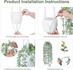 DREAMLOOM 2 Packs Fake Hanging Plants with Pots, Artificial Eucalyptus Hanging Plants with Macrame Hanger for Indoor Decor, Fake Hanging Vines Faux Greenery for Home Kitchen Office