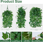 Faux Outdoor Plants Fake Hanging Plants for Outdoors Outside Decorations, 2 Pcs Green Fake Ivy Vines Realistic UV Resistant Artificial Greenery for Planters Porch Garden Yard Front Door Patio Indoor
