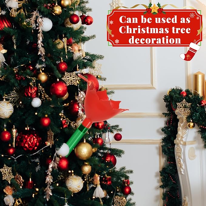 4 Pack 48 Inch Clear Christmas Tree Watering Funnel with Long Plastic Tube Watering System for Large Indoor Outdoor Xmas Tree Prevents Fire
