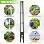 Post Hole Digger 4.5FT Heavy Duty Hole Digger with Dual Sharp Blades Professional Manual Hole Digger Tool for Gardening Transplanting Fence Installation Construction
