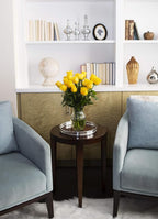 KaBloom - Bouquet of 18 Fresh Yellow Roses (Farm-Fresh, Long-Stem) with Vase - Fresh Flowers for Birthday, Valentine's & Mother's Day