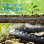 Garden Soaker Hose 25ft Save 70% Water, Leakproof Design Double Layer Drip Sprinkler Hose for Garden Bed