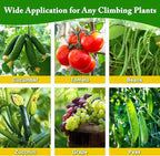 Cucumber Trellis for Climbing Plants Outdoors, U-Shape Garden Trellis for Raised Bed with Netting, Plant Support Structures for Vegetables, Grape, Bean, Tomato, Vines, 48 * 46 inch, Green