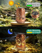 Dragonfly Gifts for Women Solar Lantern Dragonfly Decor Birthday Gifts for Women Mom Grandma Sister Friend Mothers Day Gifts Garden Decor Metal Solar Lights Outside Decor for Backyard Patio Deck Porch