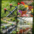 Drip Irrigation System for Garden, 2026 Upgraded Automatic Plant Watering Kit with Quick Connect PE Tubing, 30 Water-Saving Adjustable Drip Emitters for Yard, Lawn, Raised Bed & Greenhouse (100FT)