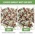 Gravel for Plants, 3/8 Inch Pebbles Polished Decorative Aquarium Gravel - Small River Rocks for Fish Tank, Succulent, Vase, Bird Bath, Garden Landscaping and Top Dressing-3LB