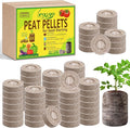 Legigo 100 Pcs 36mm Seed Starter Peat Pellets for Seedlings- Compressed Seed Starter Pods Seed Starting Pellets Plugs Soil Peat Pods for Starting Seeds, Garden Planting Herb Flower Vegetables