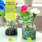 RIFNY Decorative Polished Rocks, 0.3" Gravel Rocks Crushed Crystal for Plant Flower Pots Succulents Cactus Bamboo Plant Vase Filler Aquarium Fish Tank Decorations (1.5 LB, Black Obsidian)