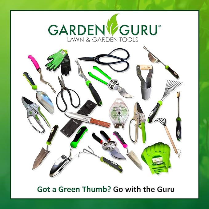 Garden Guru Steel Dibber Bulb Planter Tool for Planting Seeds & Bulbs - Depth Measurements, High Carbon Steel & Comfortable Wood Carved Handle - for Planting Flowers, Tulips - 1 Case (100 Pcs)