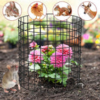 U0U 3 Pack Plant Protector from Animals,9 PCS Metal Mesh to Keep Animals Out,Plant Cages for Outdoor Plants,Plant Guards from Animals Rabbits Chicken Squirrels (11.8 x 15.7inch-3 Pack)
