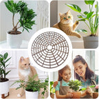 Plant Covers - 4PCS Breathable Protectors | 11x1in Cat-Resistant Flower Protection Covers, Breathable Guard for Outdoor Yard, Patio, Porch, Apartment, Dorm, Home Decor