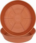 LWALRS Plant Saucer 14 Inch 2 Pack 6 8 10 12 14 16 18 20 25, Plastic Plant Trays for Pots，Extra-Deep Plant Water Dray Tray, Bird Bath Bowl, Heavy Flower Plant Saucers Indoors and Outdoor No Holes