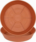 LWALRS Plant Saucer 14 Inch 2 Pack 6 8 10 12 14 16 18 20 25, Plastic Plant Trays for Pots，Extra-Deep Plant Water Dray Tray, Bird Bath Bowl, Heavy Flower Plant Saucers Indoors and Outdoor No Holes