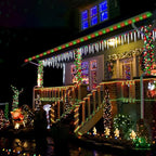 Solar Rope Lights, 33ft 100LED Solar String Lights, 8 Modes Waterproof Solar Powered Outdoor Light, Flexible Clear Tube Light for Garden Backyard Patio Deck Porch Pool Tree Christmas Decor- Red&Green