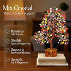Chakra Tree - Chakra Crystals, Mix Crystal, Money Trees, Tree of Life Chakra, Balancing Tree, Crytals and Gemstones, Good Luck Home Decor